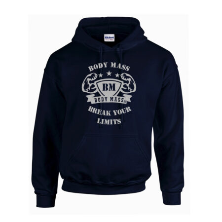 Bodymass Hoodie "Break Your Limits" Navy Blue