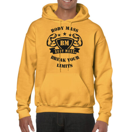 Bodymass Hoodie "Break Your Limits" Yellow