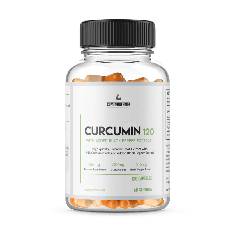 Supplement Needs Curcumin & Black Pepper Extract 120caps