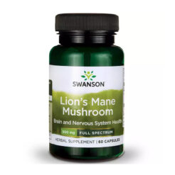 Swanson Lions Mane Mushroom 500mg 60caps