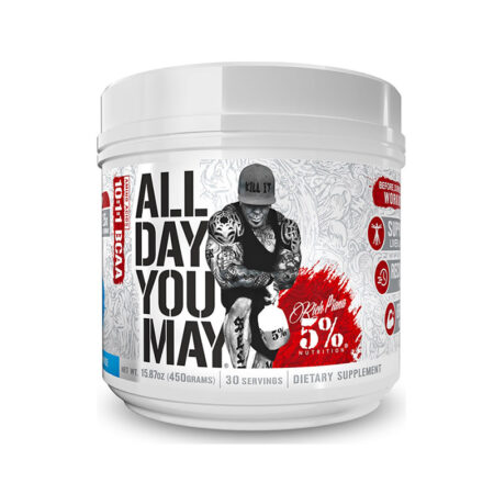 Rich Piana 5% Nutrition All Day You May 10:1:1 BCAA 450gr