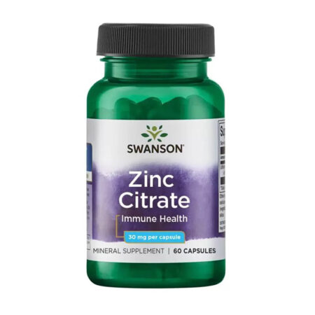 Swanson Zinc Citrate 30mg 60 caps