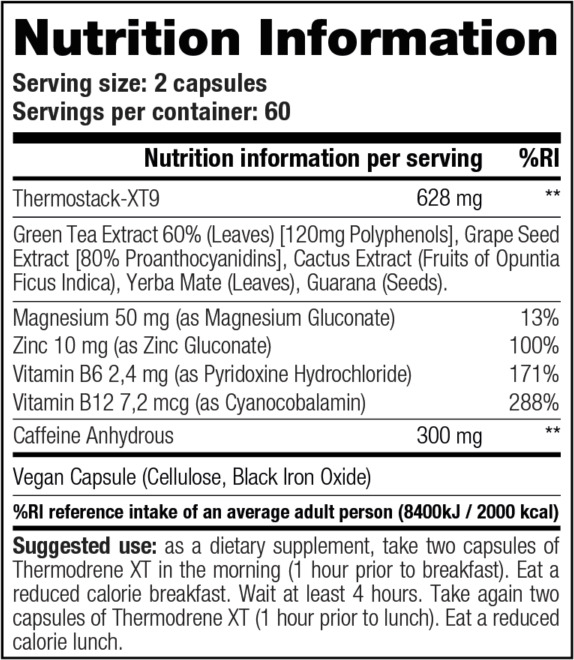 Stacker 2 Thermodrene XT 120caps - Image 2