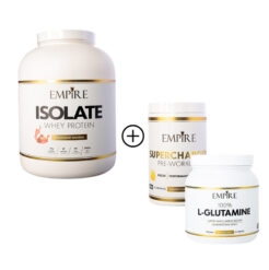 Empire Nutrition Whey Isolate (2000gr) + Empire Nutrition Supercharged + L-Glutamine