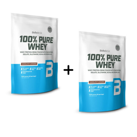 BioTechUSA 100% Pure Whey (1000gr) 2 Συσκευασίες