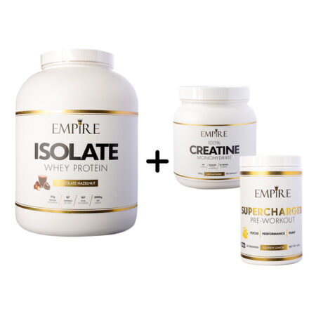 Empire Nutrition Whey Isolate (2000gr) + Empire Nutrition Supercharged + Empire Nutrition Creatine