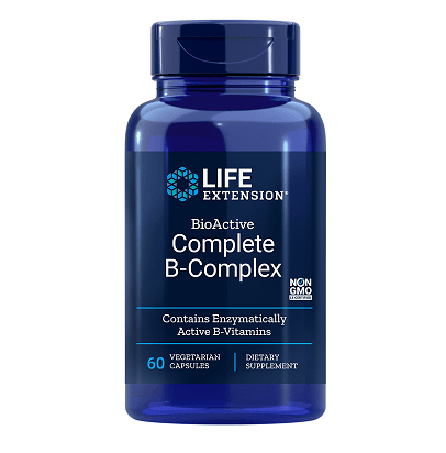 Life Extension Complete B-Complex Βιταμίνη για Ενέργεια, Ενίσχυση του Ανοσοποιητικού & το Νευρικό Σύστημα 60Vcaps