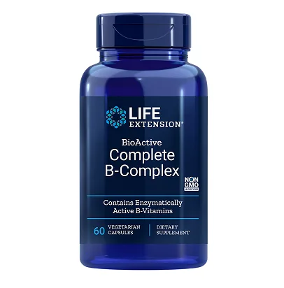 Life Extension Complete B-Complex Βιταμίνη για Ενέργεια, Ενίσχυση του Ανοσοποιητικού & το Νευρικό Σύστημα 60Vcaps