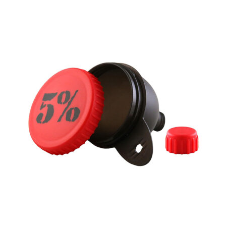5% Nutrition Supplement Funnel (Black/Red) | 100mL Capacity