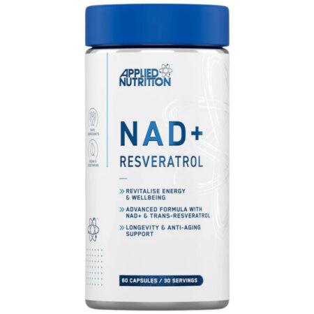 Applied Nutrition NAD+ Resveratrol 500mg 60 Caps